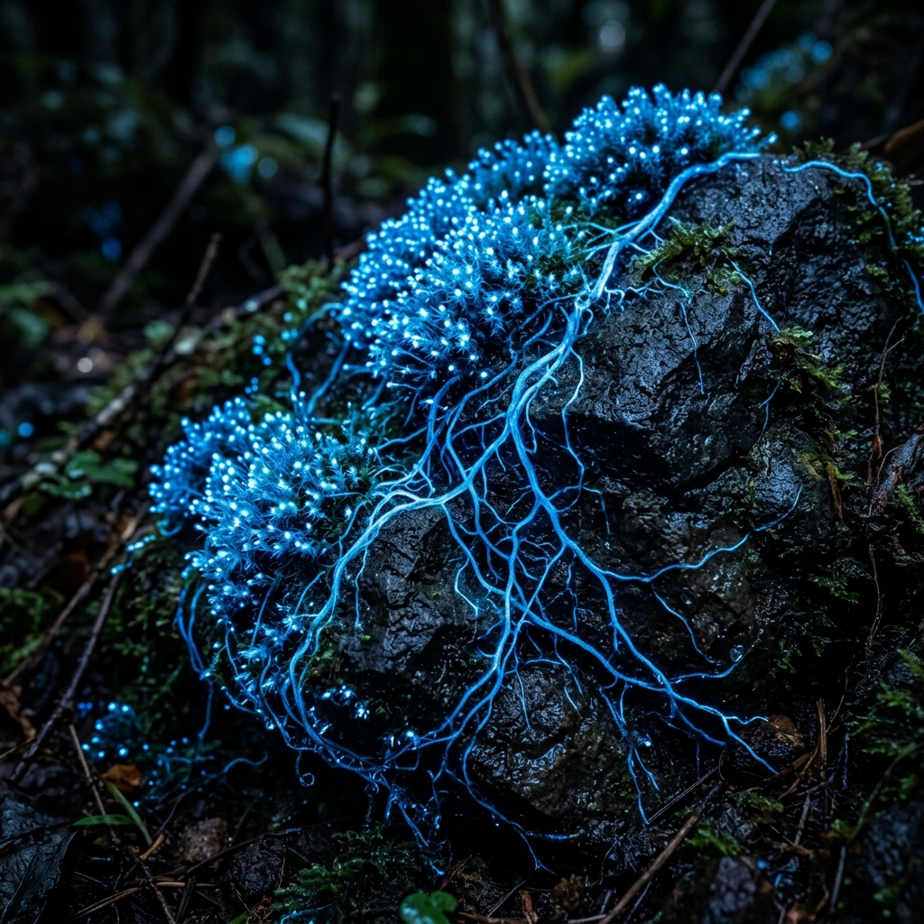 Bioluminescent Moss